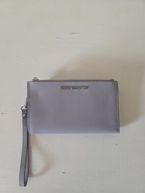 MICHAEL KORS Lavender Saffiano Leather Wristlet